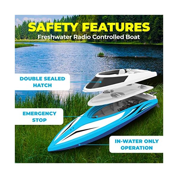 force1 velocity rc boat h102 remote control boats for pools and lakes