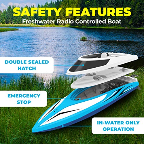 force1 velocity rc boat h102 remote control boats for pools and lakes