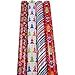 JAM Paper Assorted Gift Wrap - Christmas Wrapping Paper - 180 Sq Ft Total - Kooky Color Christmas - 4 Rolls/Pack