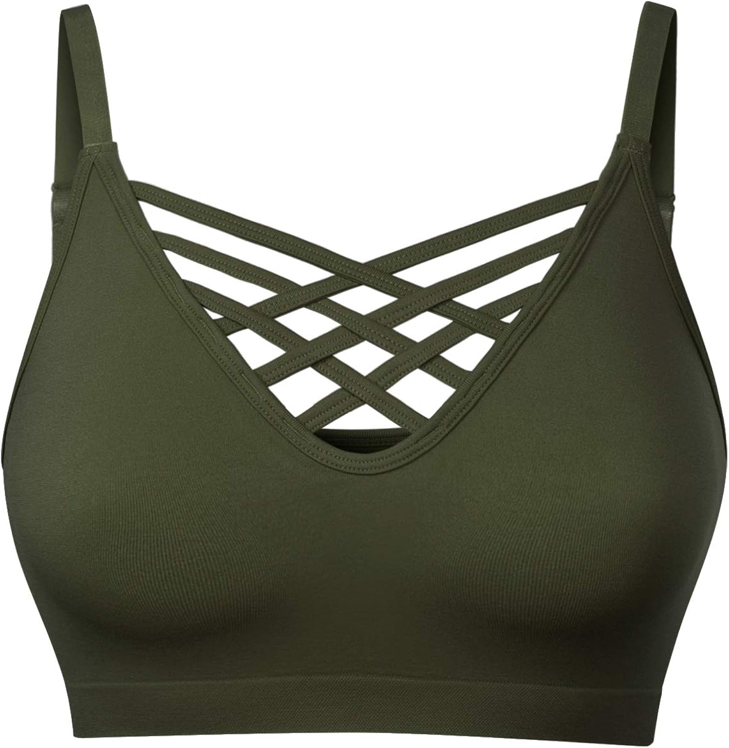 bralette with cross straps in front