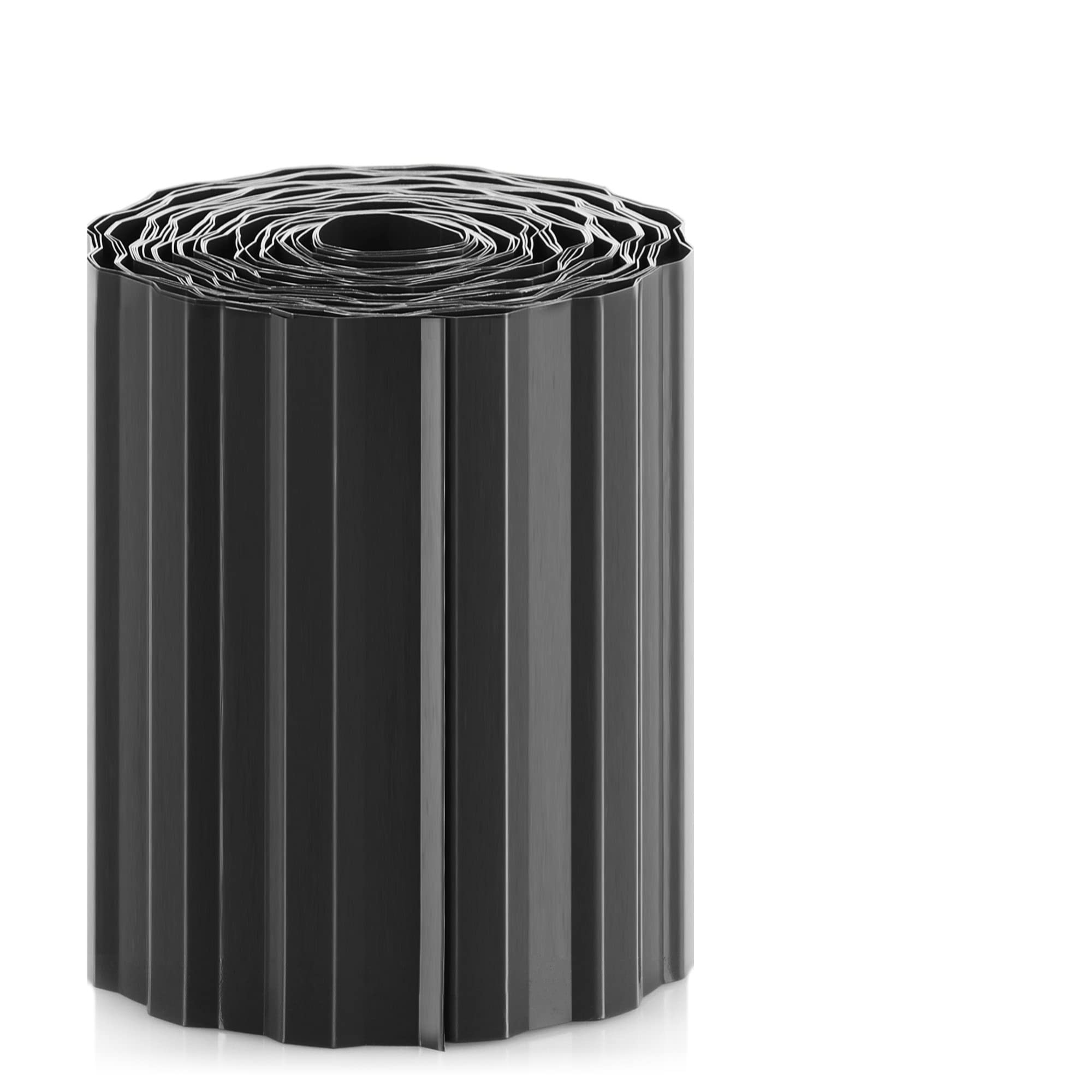 com-four® lawn edging made of plastic - bed surround for lawn, flowerbed or as mowing edge - length customizable