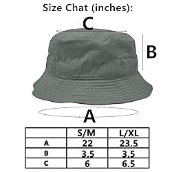 Glory Max Unisex Solid Color 100% Cotton Bucket Hat