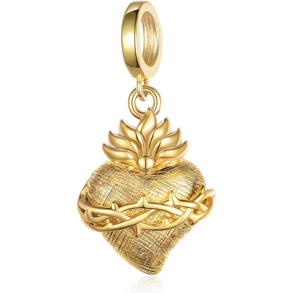 Collar De Plata De Ley 925 Con Colgante Sagrado Corazón - 28x22 Mm, Cadena De 22+2 Pulgadas, Regalo Religioso Unisex