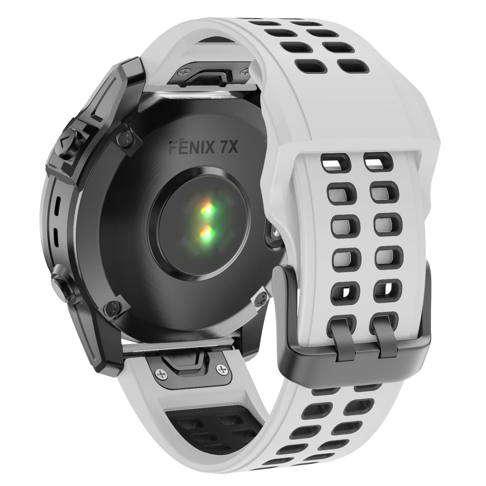 ISABAKE Watch Strap for Fenix 6X/7X/5X, 26mm QuickFit Silicone Wristband for Enduro 2/3, Tactix Delta, Fenix 3 HR