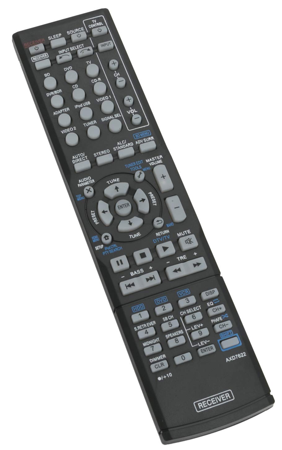 ALLIMITY AXD7622 Remote Control Replace for Pioneer AV Receiver VSX-921-K VSX-826-K VSX-823-K VSX-822-K VSX-821-K VSX-819H-K VSX-524-K VSX-523-K VSX-522-K VSX-521-K VSX-520-K
