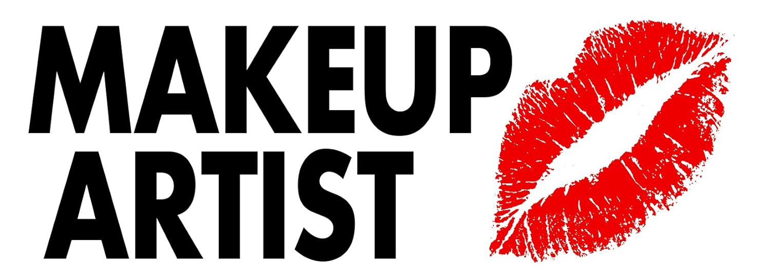 Makeup Artist I Love STICKER Heart DECAL VINYL BUMPER DECOR CAR Graphic Wall (2"Wx5.5"L)