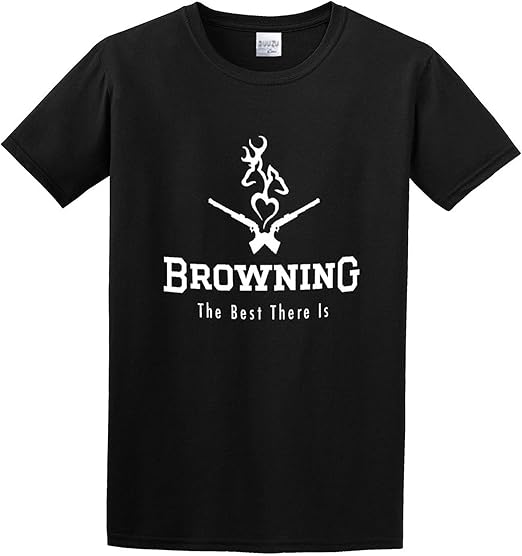 T Shirt Men Funny Tee Shirts Short Sleeve Browning Buck Deer LOGO T Shirt Men Tee euro sizeS 3XL 