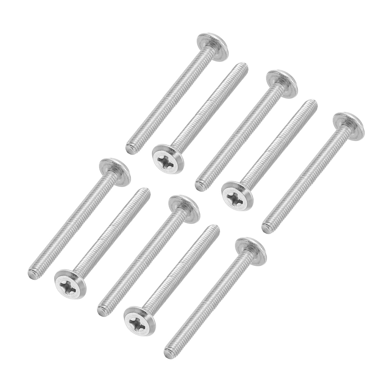 PATIKIL Round Head Phillips Screws, 40 Pack M3-0.5 x 30mm 304 Stainless Steel 18-8 Full Thread, Machine Screw Furniture Screw Connector Bolts