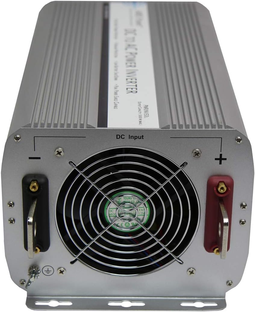 AIMS Power 5000 Watt Modified Sine Power Inverter 12Volt DC to 120 Volt AC with GFCI Outlets and AC Terminal Block: Electronics