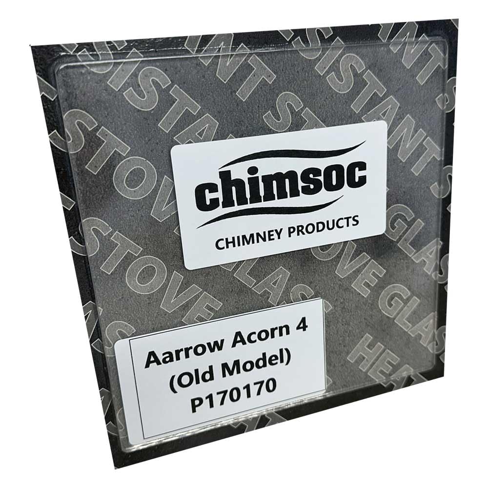 Chimsoc Replacement Stove Glass - Aarrow Acorn 4 (Old Model) (170mm x 170mm Square)