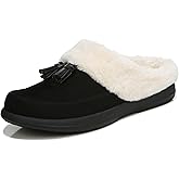Vionic Cedar Perrin Women's Slip-On Cozy Slipper- Supporting Ladies Indoor/Outdoor Slippers that Include VIO MOTION Technology Orthotic Insole With Built-in Arch Support, Helps Heel Pain, Medium Fit
