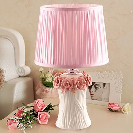 Ceramic Coating Table Lamps For Bedroom Bedside Lamp Marry Warmth Bedside Desk Lamp Decoration Bedside Nightstand Lamp Dimming Pink Amazon Com