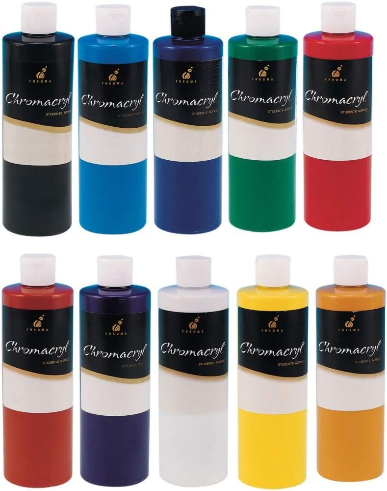 Unbekannt Chromacryl 500 ml Bottle, Cobalt Blue
