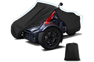 Q QUNSUNUS for Ryker Full Cover Compatible with Can-Am Ryker 300D Oxford Fabric Protector from Dust Dirt Snow Rain Sun Rays(Black)