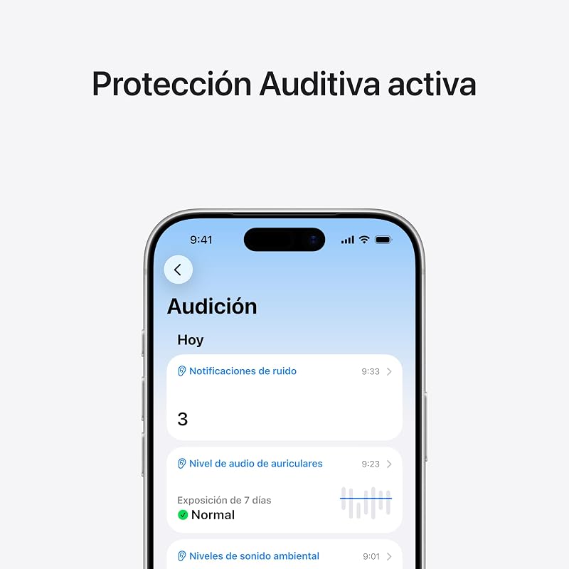 AirPods Pro 3 Auriculares inalámbricos con cancelación Activa de Ruido, medición de frecuencia Cardiaca, Auriculares Bluetooth, Audio Espacial, Sonido de Alta fidelidad y Carga por USB-C