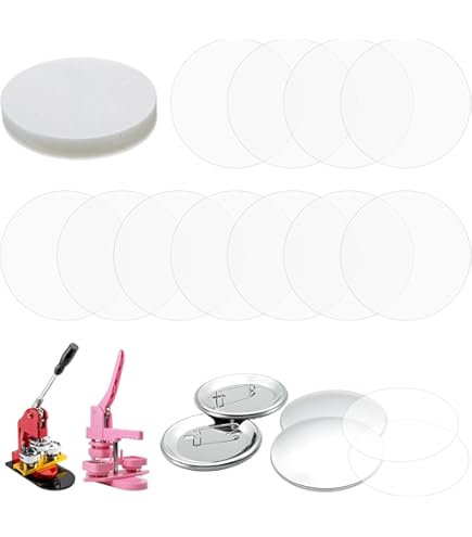 Badge Making Films Plastic Circle Mylars For Badge-A-Minit - 100 Pack 2
