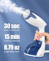 BEAUTURAL Clothes Steamer Portable Handheld 1200W 30-Second Heat Up view 2