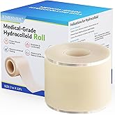 Upgrade 2in*12ft Hydrocolloid Roll for Wound Care - Cut-to-Size,Medical-Grade Hydrocolloid Patch Bandages with Self-Adhesive, Ultra Absorbent, Flexible & Waterproof, First Aid Kit Essential