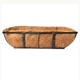 HH-LIFE 2 pcs Pre-formed Coco Liners 24 inch Wall Trough Window Box Liner view 5