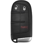 X AUTOHAUX M3N40821302 433MHz Car Key Fob for Jeep Grand Cherokee 2014-2022 | for Dodge Durango 2014-2022, Replacement Keyless Entry Remote, 3 Buttons, with Door Key, 46 Chip