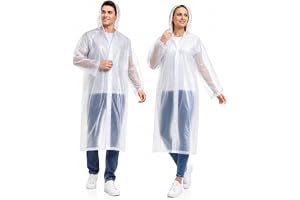 Capa de chuva reutilizável em EVA para proteger corpo, cabeça e roupas durante deslocamentos, passeios, esportes e eventos.