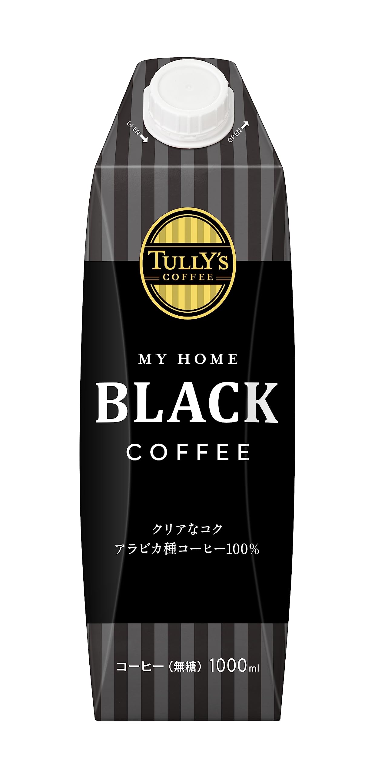 タリーズコーヒー ブラック キャップ付き 紙パック 1L×6本 MY HOME (マイホーム)商品画像