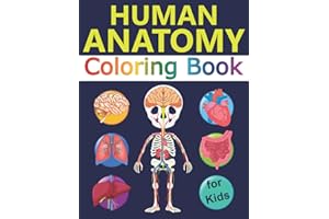 Human Anatomy Coloring Book for Kids: Over 30 Human Body Coloring Sheets, Great Gift for Boys & Girls, Ages 4, 5, 6, 7, and 8 Years Old (Alek's Coloring Books)