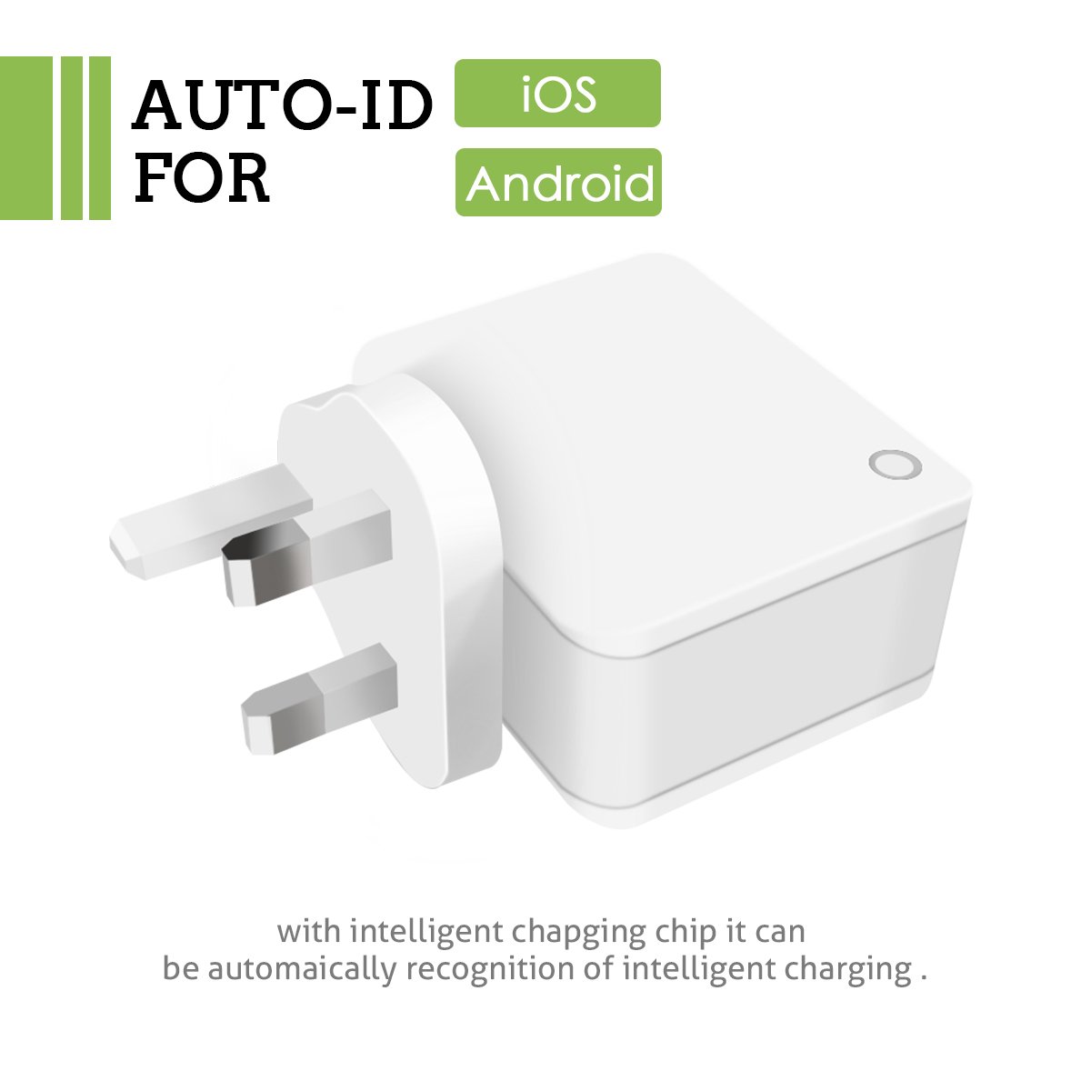 SAWAKE Chargeur Secteur USB 3 Ports Prise de Chargeur Universel 5V/ 3.4A Mural pour iPhone X/8/8 Plus, iPod, iPad Air/Pro, Samsung, HTC, LG, Huawei, Nexus, Honor, Sony et Les Autres Smartphones