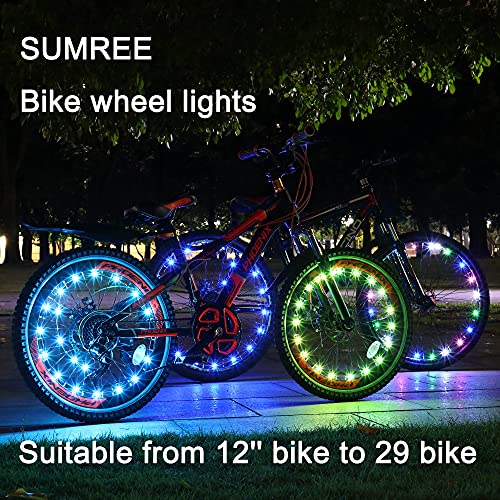 Sumree Bike Lights with Batteries Included, LED Bike Wheel Lights