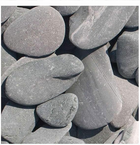 Flat Pebbles Decorative 1000kg Big Bag Green Gravel 30 60 mm Amazon