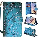 S4 Active Customerfirst, Samsung Galaxy S4 Active Premium Wallet Case with Screen Protector Diary Cover /w ID Pocket Top Quality for Galaxy S IV Galaxy SIV i9500 (Blossom Teal)