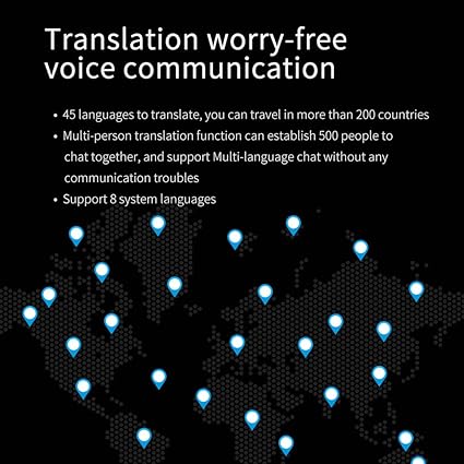 Grborn W1 Traduttore Smart Business Travel Ai Macchina Di Traduzione Schermo Da 2 8 Pollici Rete 4g 1g 8g 3 240 Risoluzione 13m Fotocamera Pixel 45 Lingue Mini Registratore Chat Voice Wifi Amazon It Elettronica