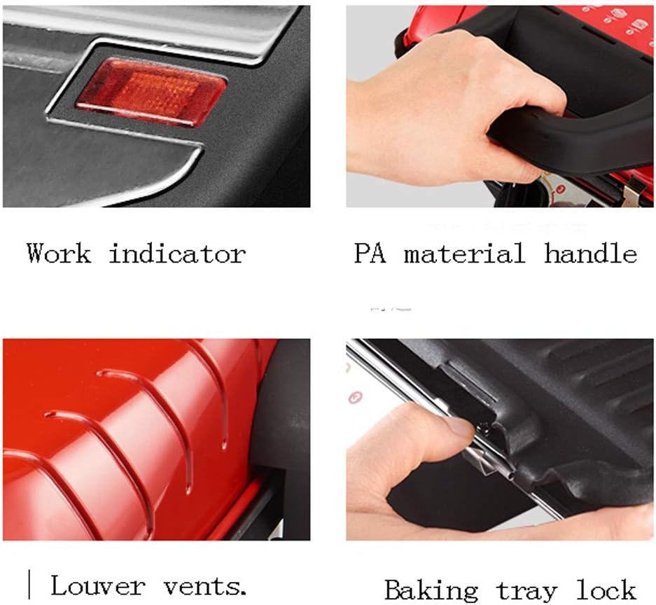 review zaizai Multifunctional Barbeque Grill Portable,Multi-Purpose Machine,Rapid Heating,Double-Sided Roasting, Three-Step Temperature Adjustment,1440W Electric Indoor Grill