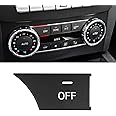 Jaronx Compatible with Mercedes Benz AC Button Replacement, AC Air Conditioning Switch Climate Control Off Button for C-Class W204,GLK X204, SLS C197