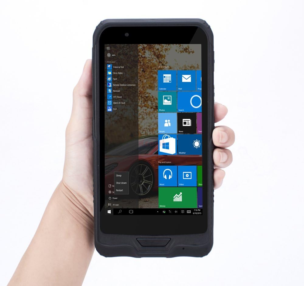 China Kcosit K62 Handheld Terminal Data Reader 2D Laser Barcode Scanner 6" PDA Windows 10 IOT Enterprise Waterproof Industrial Rugged Tablet PC Mini Computer GPS 2GB RAM 32GB ROM