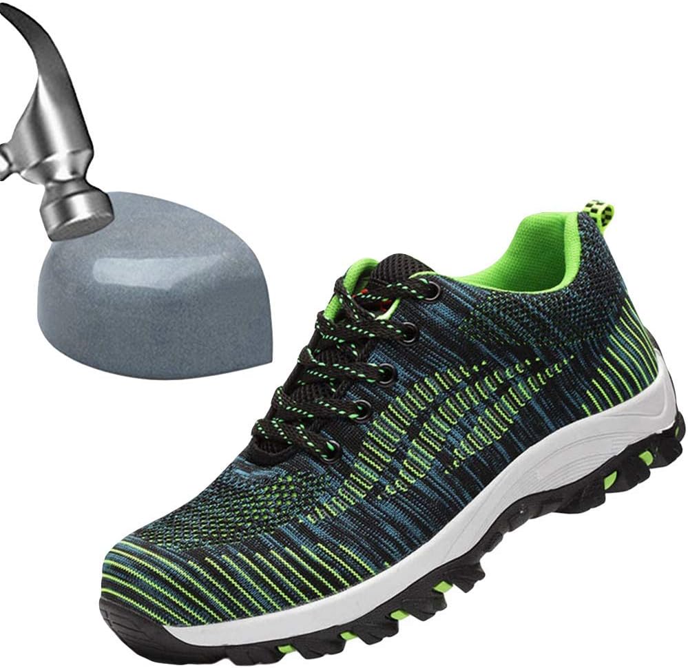 SITAILE Industrial Steel Toe Shoes for Women and Men Slip Resistant Safety Shoes Puncture Proof Work Sneaker Shoes