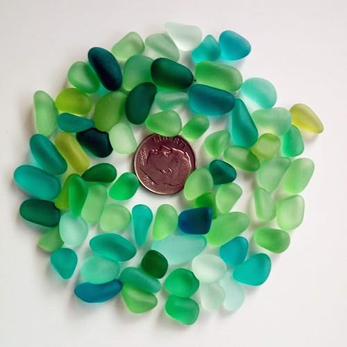 Amazon Co Jp 緑ブレンド ビーチグラス 海のグラス シーグラス Sea Glass スモールサイズ 8 12mm 長さ 100 ジュエリー