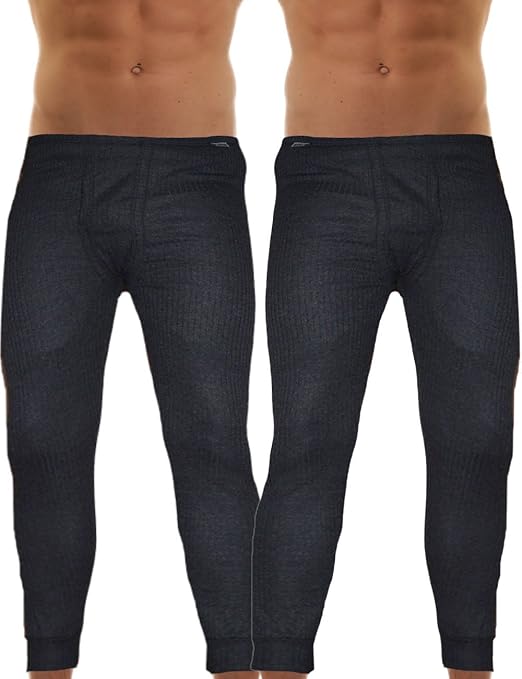 BAKIS Herren Thermo Unterhose Lang 2er Pack Baumwolle