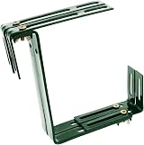 com-four 4x flower box holder for balcony rails flexible metal 2-way adjustable view 7