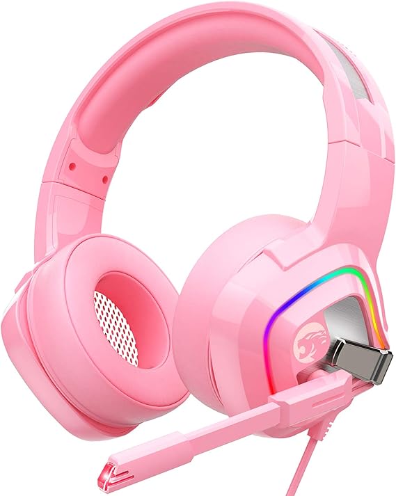 ZIUMIER Z66 Pink Gaming Headset