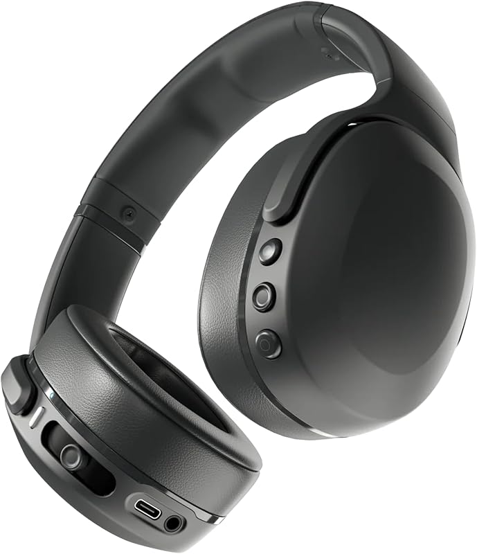 Crusher Evo Cuffie Wireless Over-Ear con Bluetooth, Bassi Multisensoriali, Cancellazione Attiva del Rumore, 40 Ore di Autonomia - Nero