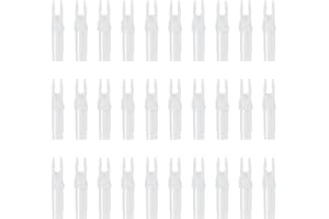MECCANIXITY Archery Arrow Nocks Plastic Carbon Arrow Inserts .244"/6.2mm for DIY Hunting Shooting