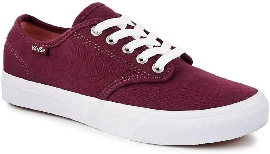 vans maroon and white