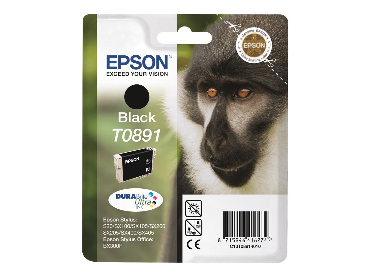 Epson T0891 - Print cartridge - 1 x black