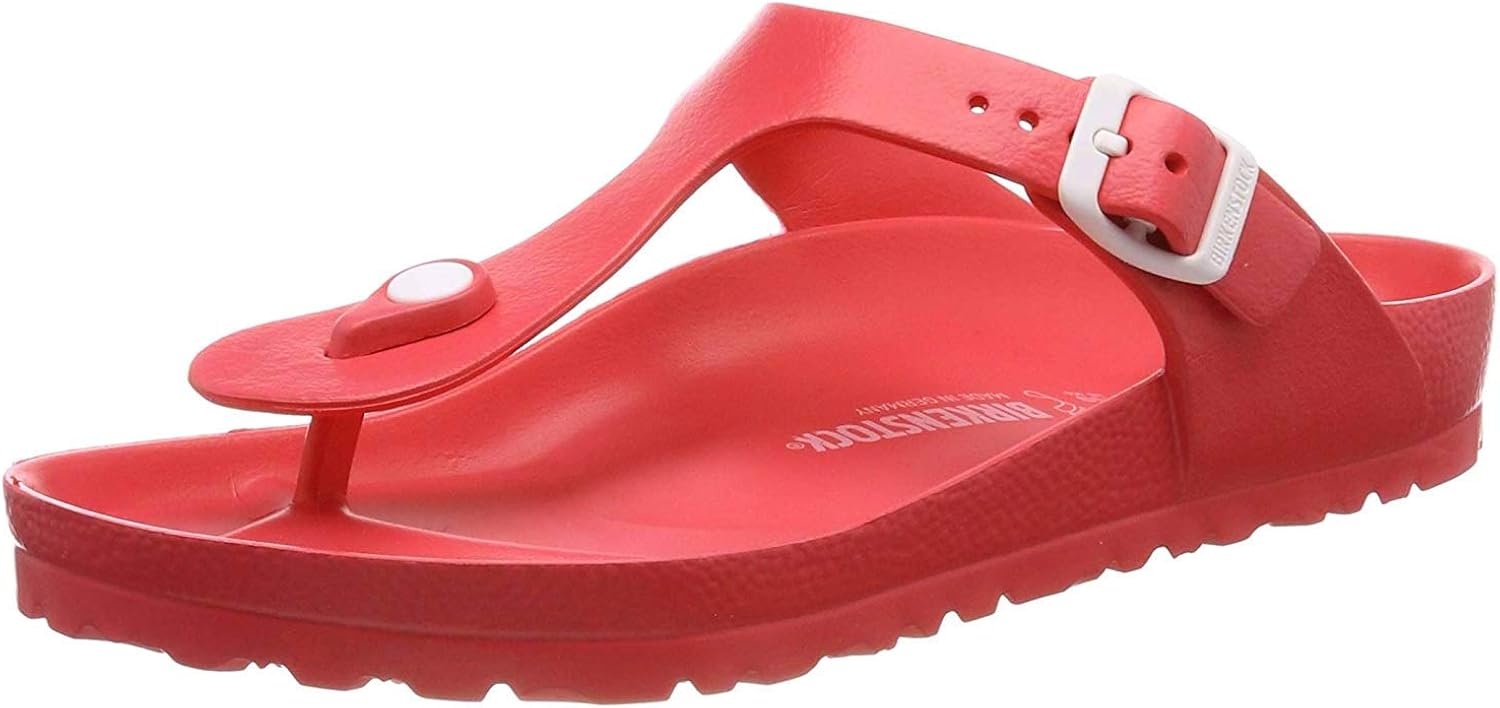 Amazon.com | Birkenstock Women's Gizeh Coral EVA Sandals 38 (US Women's 7-7.5) | Flip-Flops