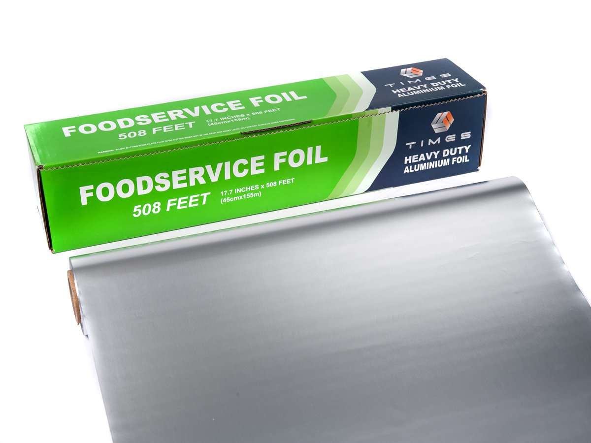 Buy Times Heavy Duty Aluminum Foil Roll 508 Ft * 17.7", 20 Micron Thickness, Wide, Silver, 1