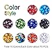 PH PandaHall 1 Box (about 700pcs) 10 Color 6x3mm Flat Round Evil Eye Lampwork Beads Handmade Beads Assortment Lot for Jewelry Making