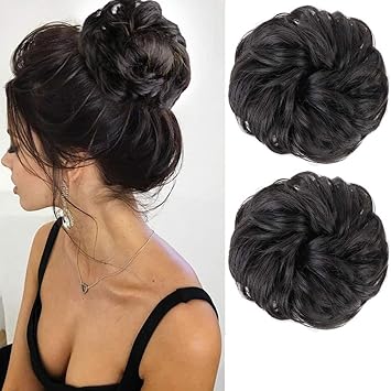 Amazon Com Morica Messy Bun Hair Scrunchies 2pcs Messy Bun Hair