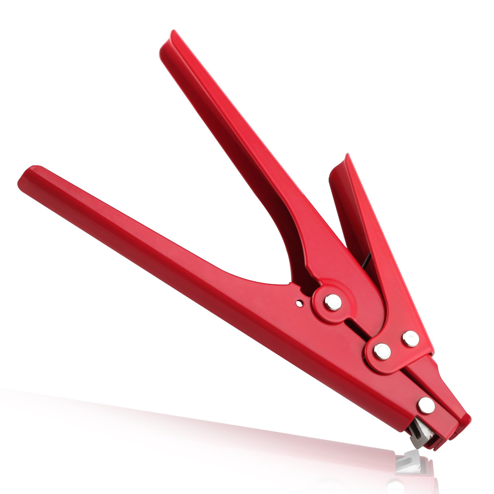 LEONTOOL Zip Tie Tool - Carbon Steel Handle Tensioning and Cutting for Plastic Nylon Cable Ties, Max 0.35 Inch Width