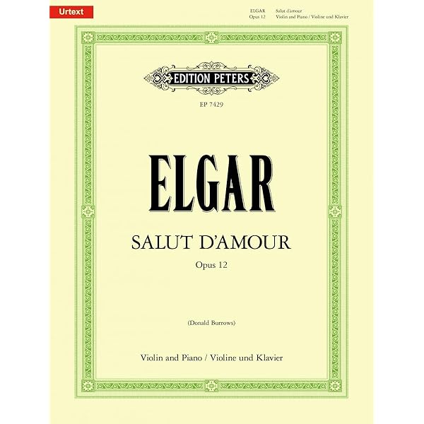 SALUT D'AMOUR OP. 12 POUR VIOLONCELLE ET PIANO (English and German